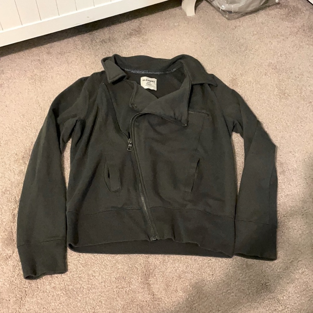 Grey zip up